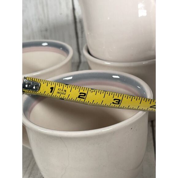 Pfaltzgraff Aura Pink Tea / Coffee Cup Vintage Set Of 5 - Picture 5 of 5